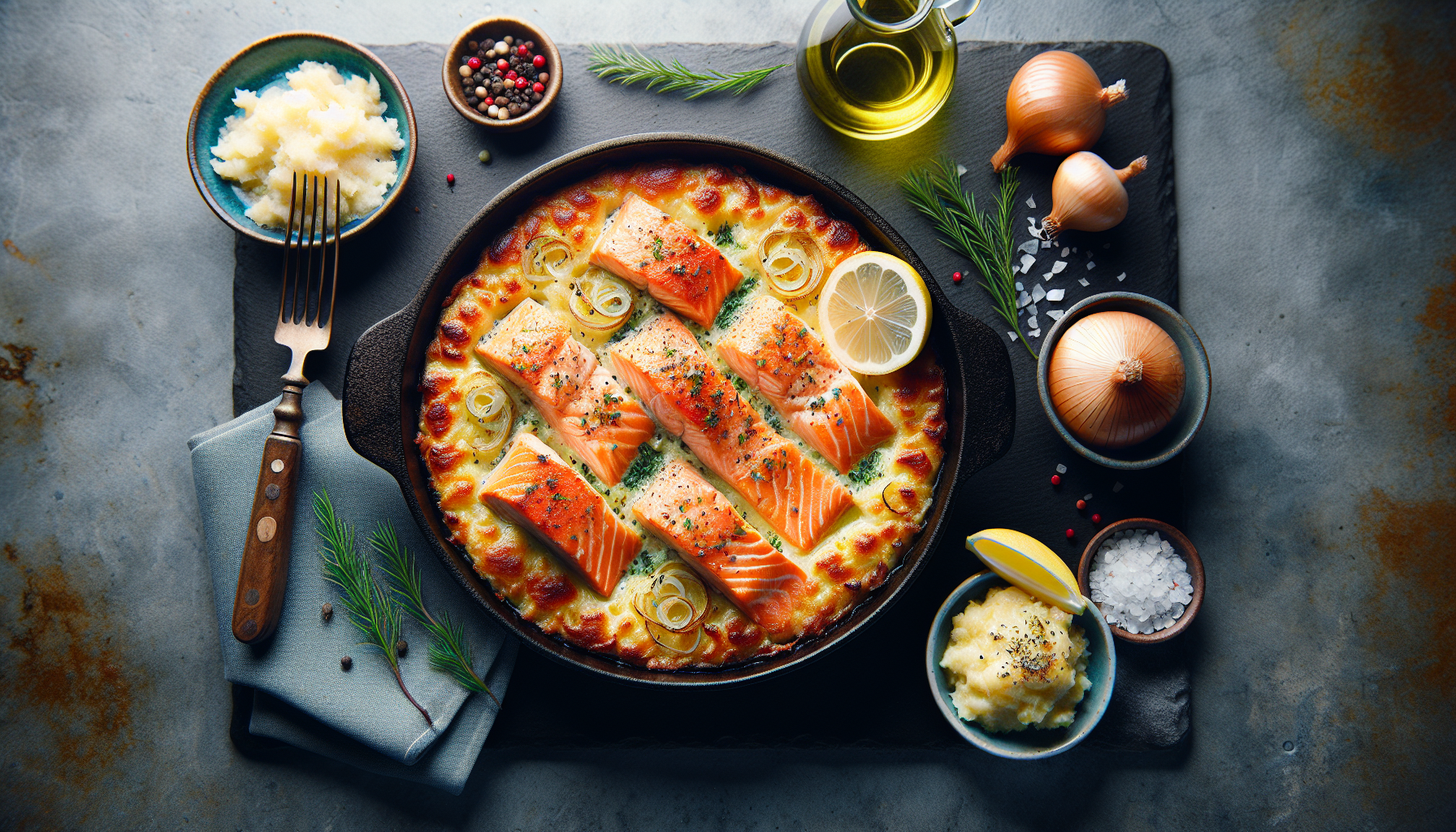 salmone al forno gratinato